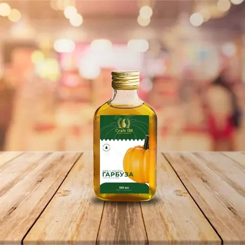 Тыквенное масло  Олія насіння гарбуза сиродавлена  CraftOil 5