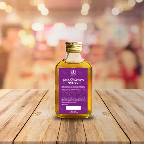 Масло грецкого ореха  Олія волоського горіха сиродавлена  CraftOil 6