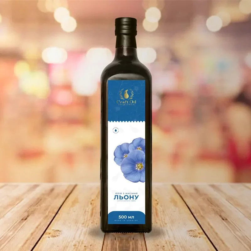 Масло льняное  Олія лляна сиродавлена  CraftOil 3