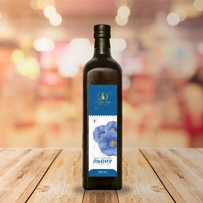 Масло льняное  Олія лляна сиродавлена  CraftOil