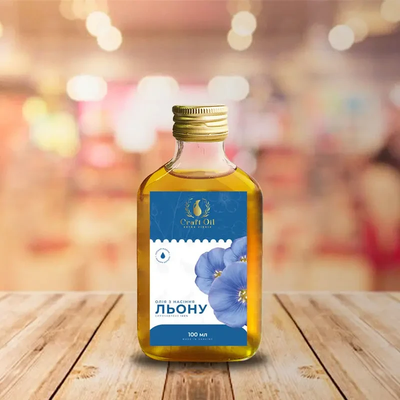 Масло льняное  Олія лляна сиродавлена  CraftOil 5