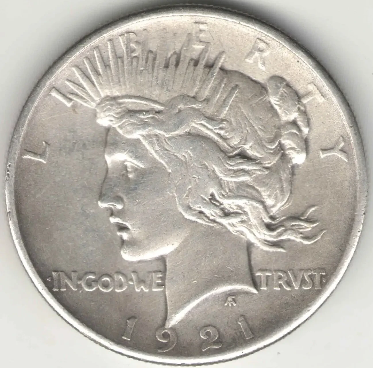США 1 доллар 1921 Peace Dollar Мирный доллар Редко