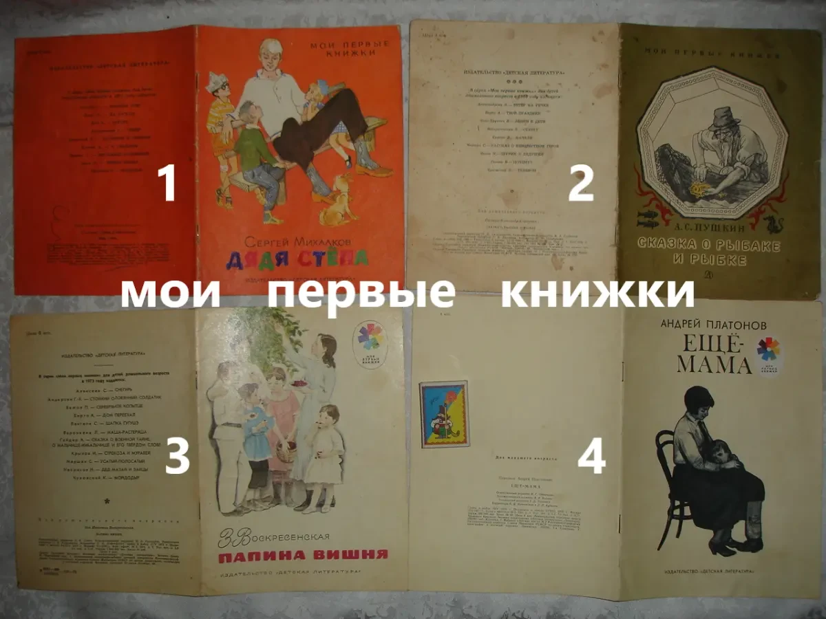 Серия МОИ ПЕРВЫЕ КНИЖКИ - Михалков, Пушкин, Платонов, Воскресенская