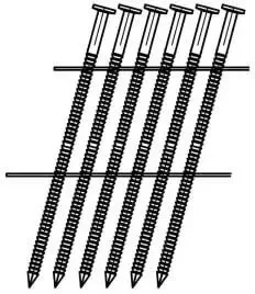 Барабанний цвях CNW 2.1*40 з кільцевою насічкою для піддонів 9