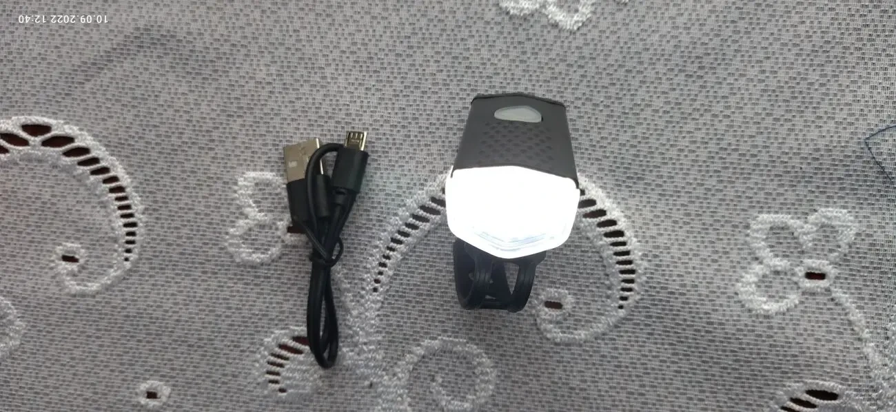 LED ліхтарик передній для велосипеда + фара задня (габарит) 2