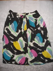 ЮБКА/спідниця 42 р., яскраво-барвиста, котонова, натуральна, міді