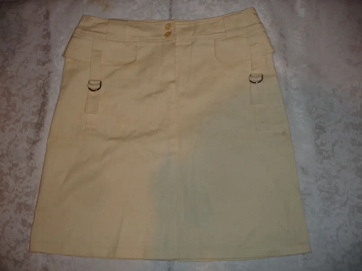 ЮБКА/спідниця EU 36, світло-бежева, НОВА, натуральна, НІМЕЧЧИНА, міді