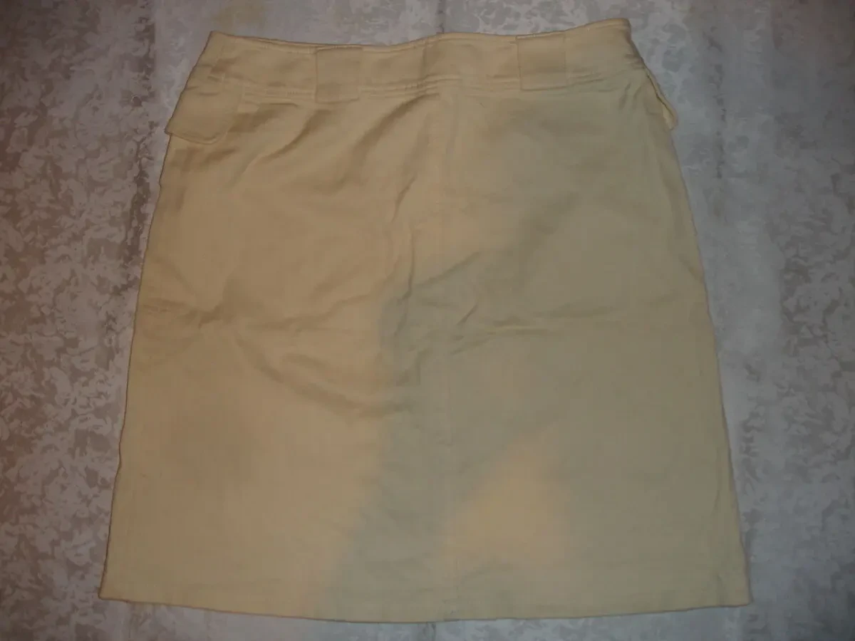 ЮБКА/спідниця EU 36, світло-бежева, НОВА, натуральна, НІМЕЧЧИНА, міді 2